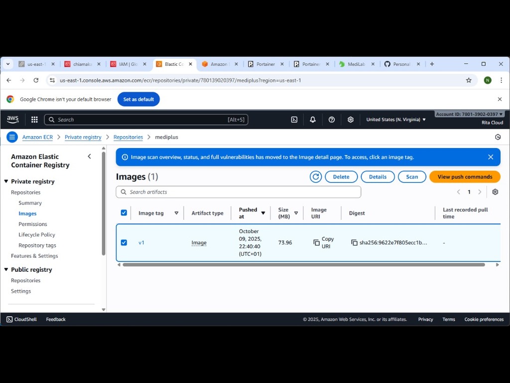 AWS ECR Repository for Medplus